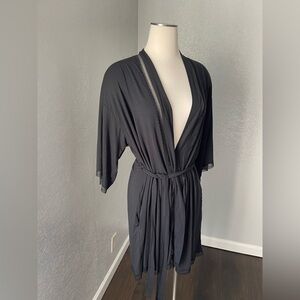 Victoria's Secret Charcoal Black Robe